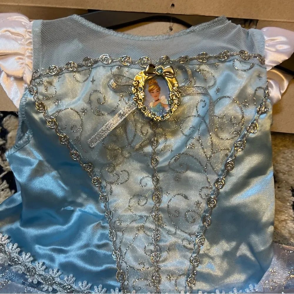 (2) TWIN Disney Baby Cinderella Costumes Sz 6mo+ baby princess dresses NWT🏷